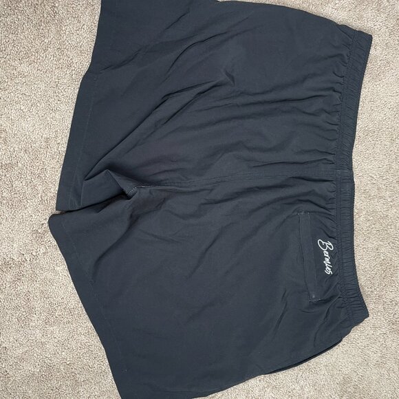 Bermies Shorts Mens XXL Black Avocado Compression Liner Running Gym Sports Beach - Picture 7 of 8